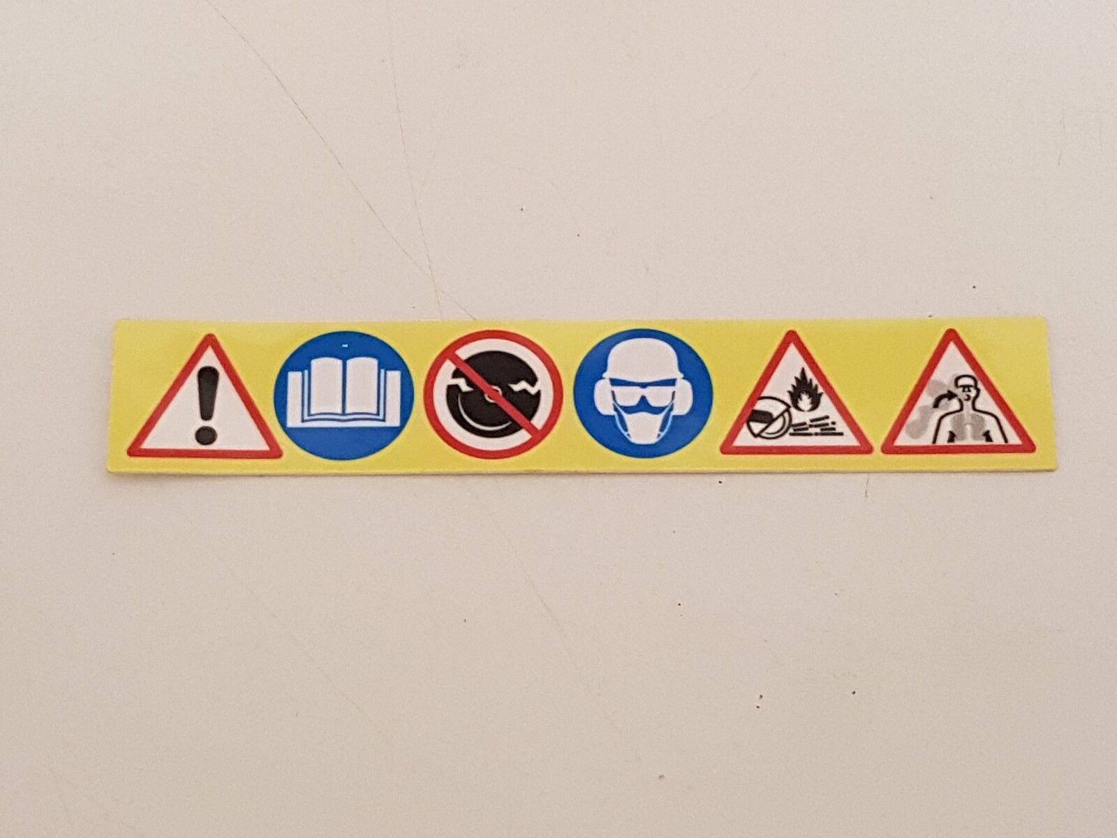 Stihl TS360 Warning Instruction Label/Sticker x 1