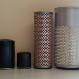 Hitachi EX100 EX100-1 EX100M w/Isuzu Engine Filter Service Kit