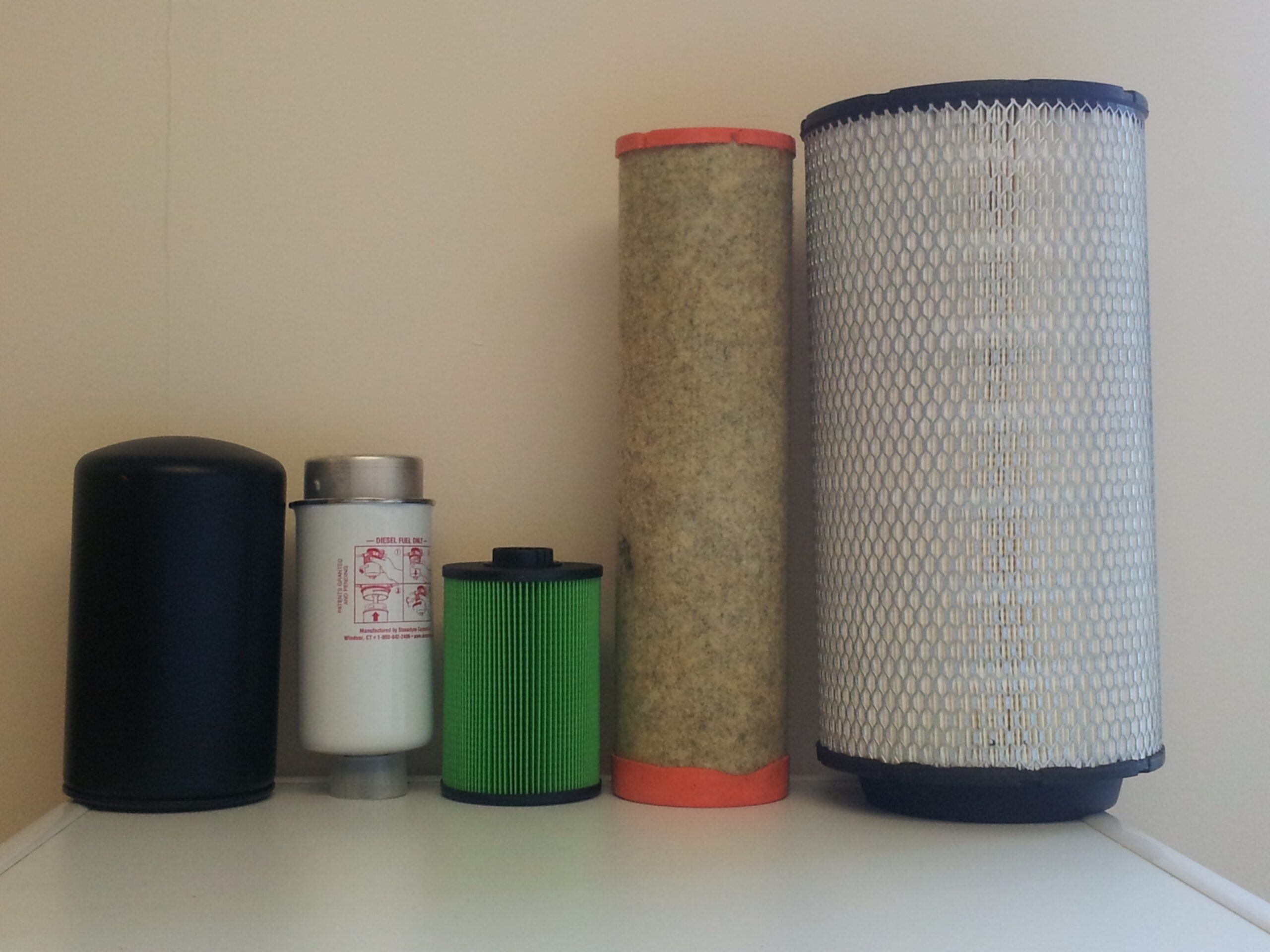 JS175W JS190 JS200 JS200W w/Isuzu Engine Filter Service Kit